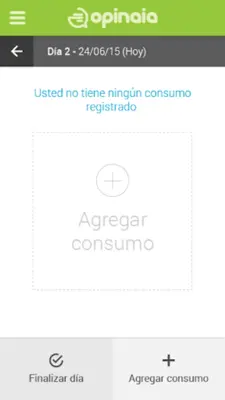 [DEMO] Opinaia Diario de Consumo android App screenshot 4